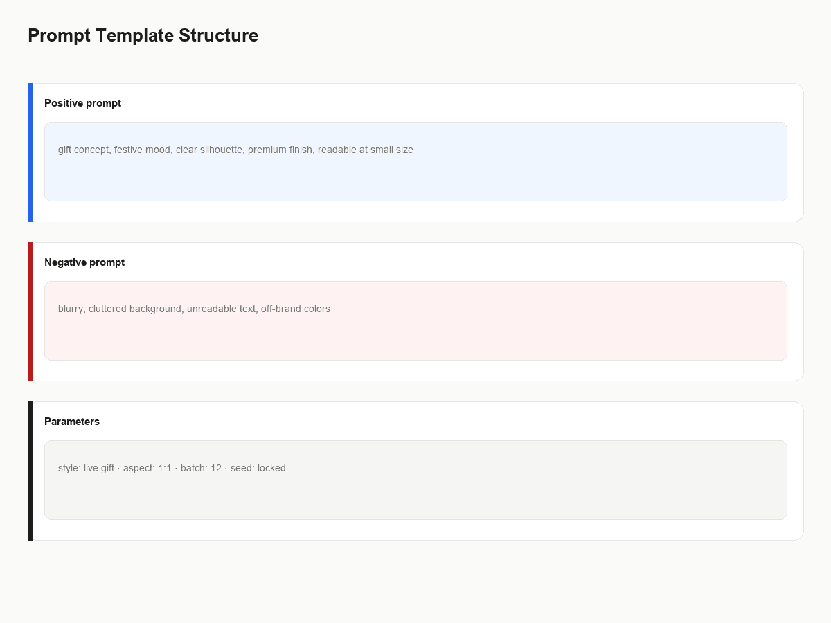 Structured prompt component template