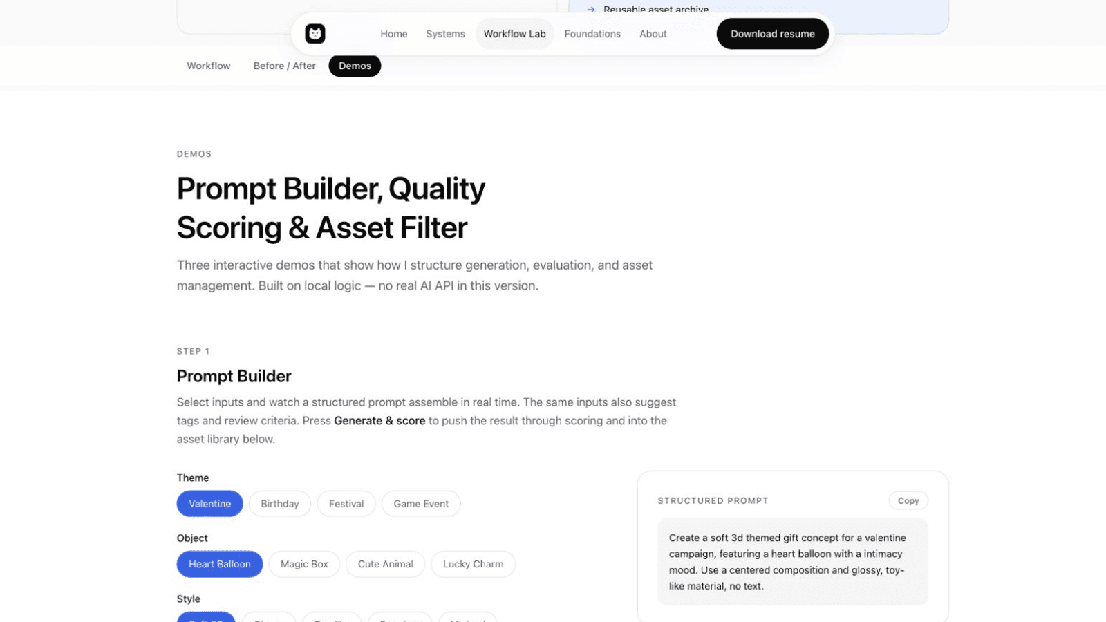 Brief-to-Prompt Workflow Prototype — preview